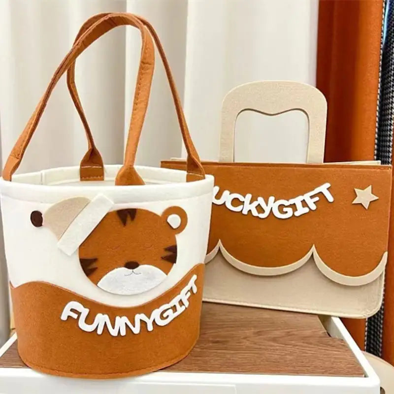 Cute Square Barrel Tote Bag