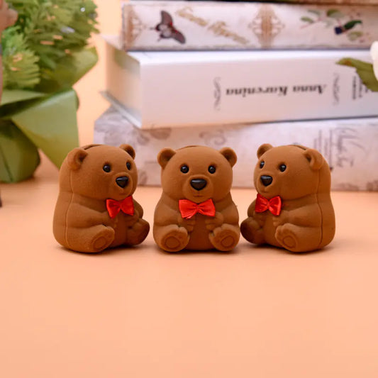 Cute Bear Cartoon Jewelry Storage Box for Gifts