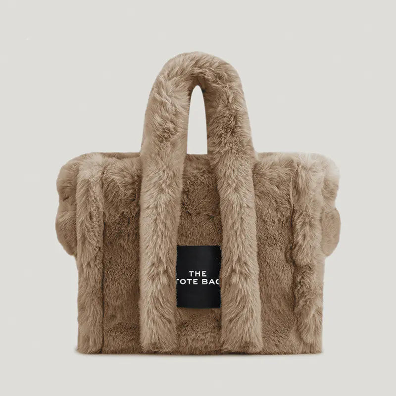 Simple Plush Handheld Women's Bag