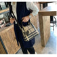 Fashionable Checkered Shoulder Crossbody Bag