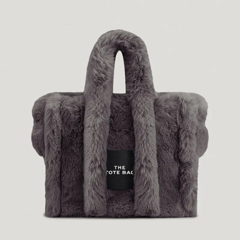 Simple Plush Handheld Women's Bag