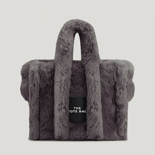 Simple Plush Handheld Women's Bag