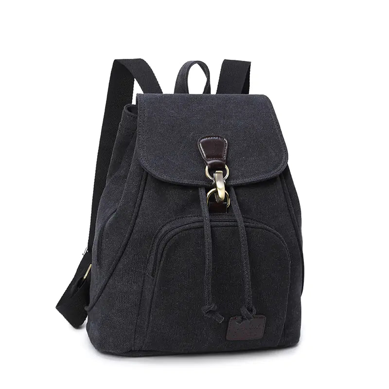 Canvas Backpack - Double Shoulder Bag