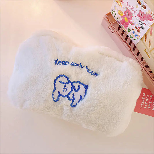 Cute Cloud Plush Cosmetic Bag