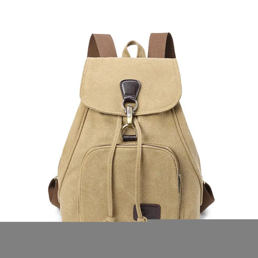 Canvas Backpack - Double Shoulder Bag