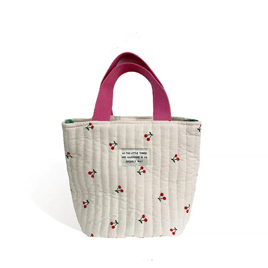 Mommy Bucket Canvas Shoulder Bag