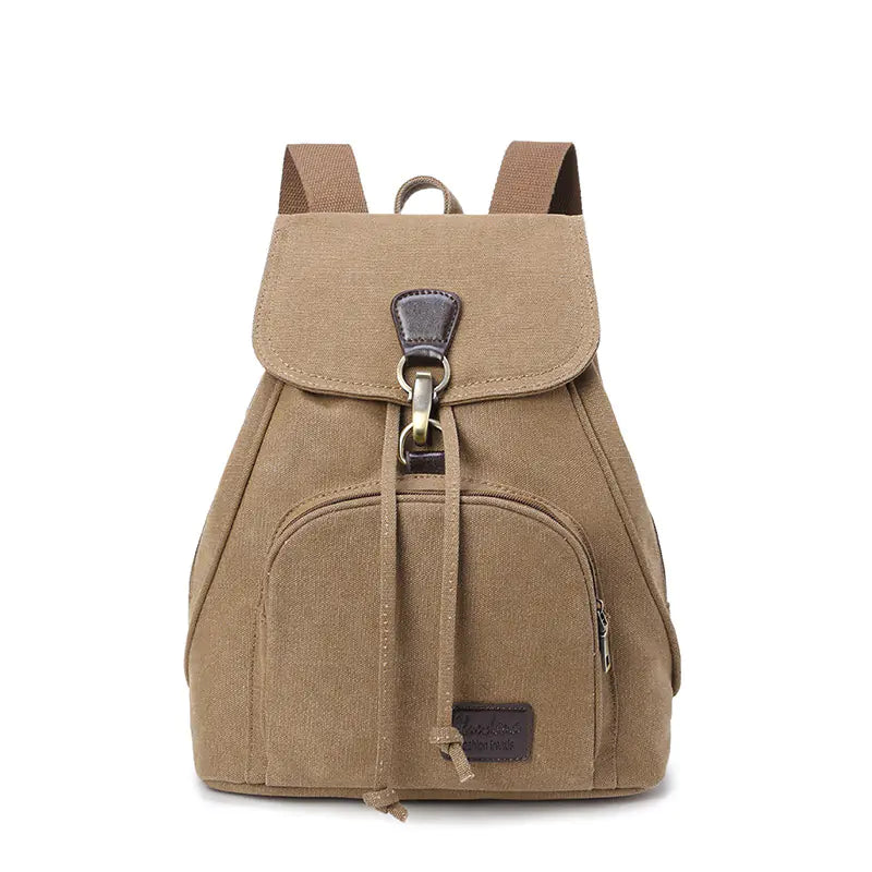 Canvas Backpack - Double Shoulder Bag