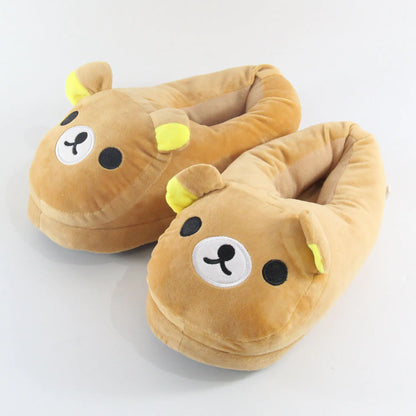 Couple's Thermal Cotton Indoor Slippers with Full Heel Wrap
