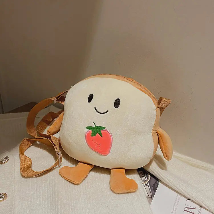 Cute Plush Messenger Bag with Fun Design