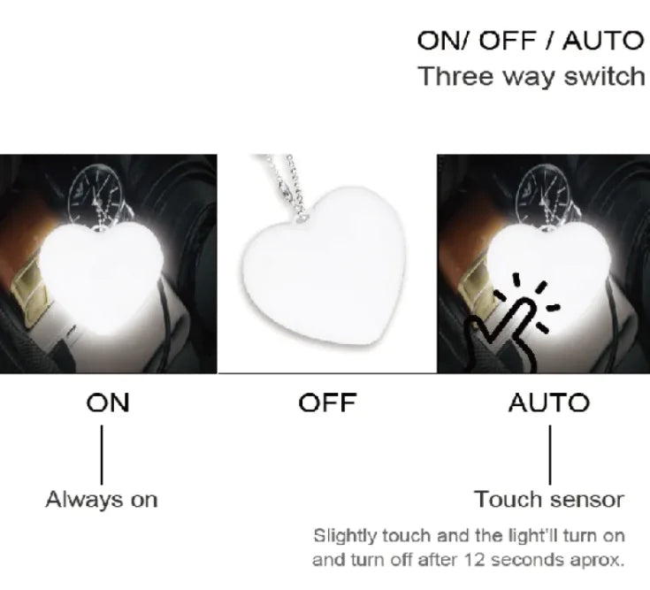 Heart Sensor Bag Light