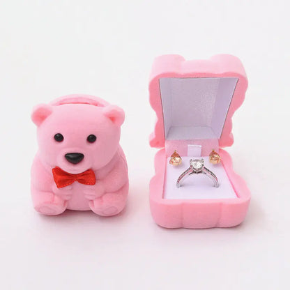 Cute Bear Cartoon Jewelry Storage Box for Gifts