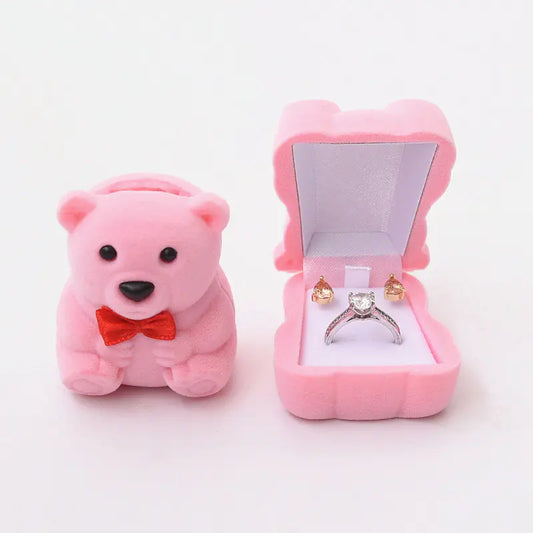 Cute Bear Cartoon Jewelry Storage Box for Gifts